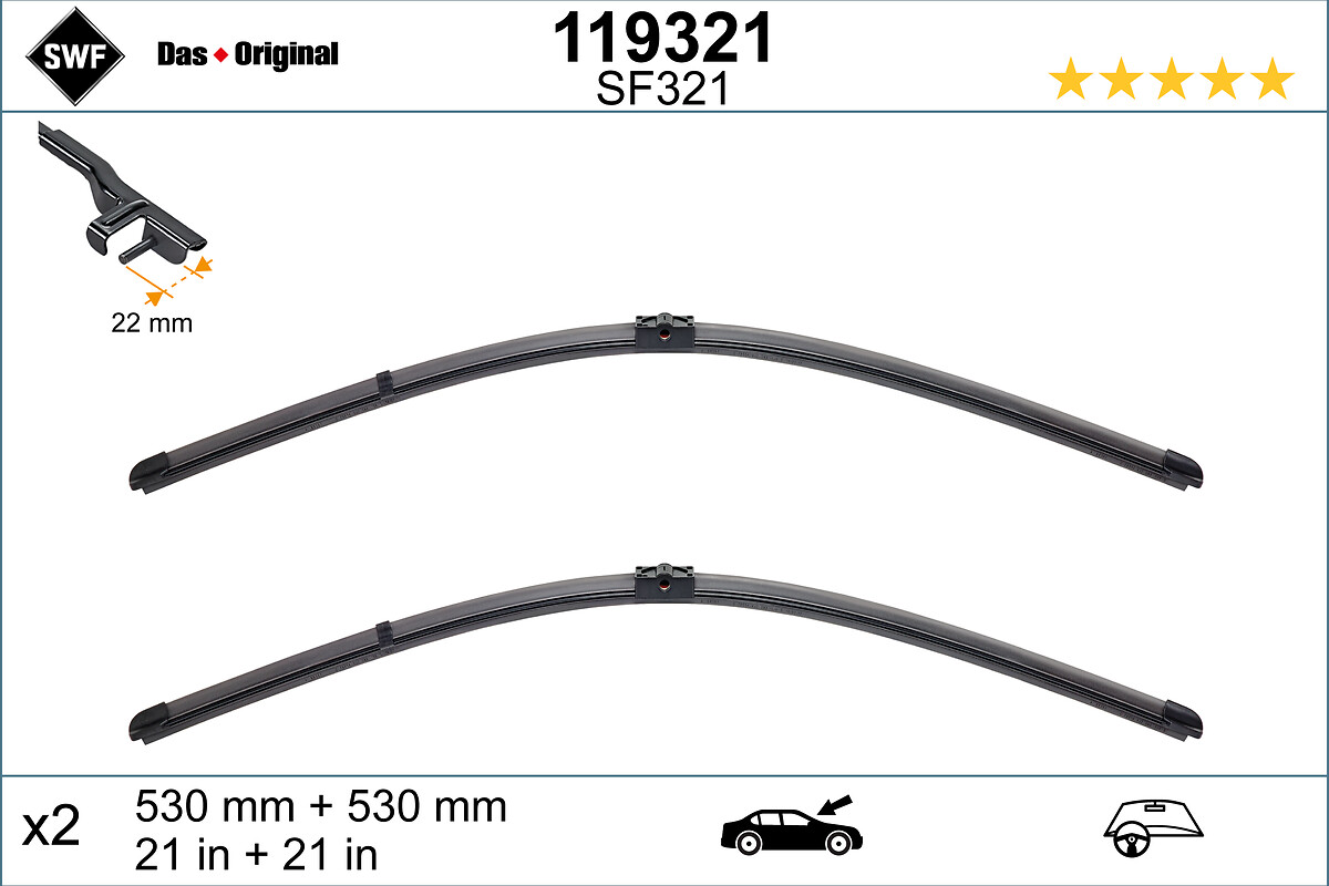 Wiper Blade - 119321 SWF