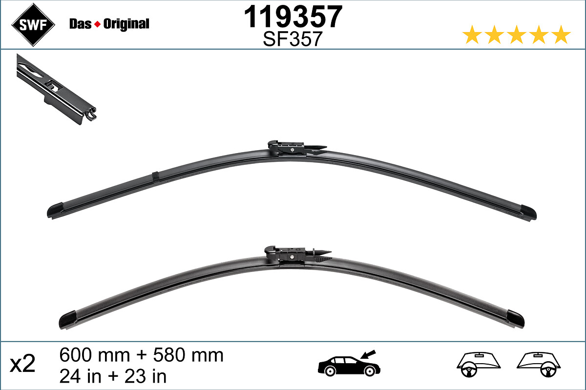 Wiper Blade - 119357 SWF