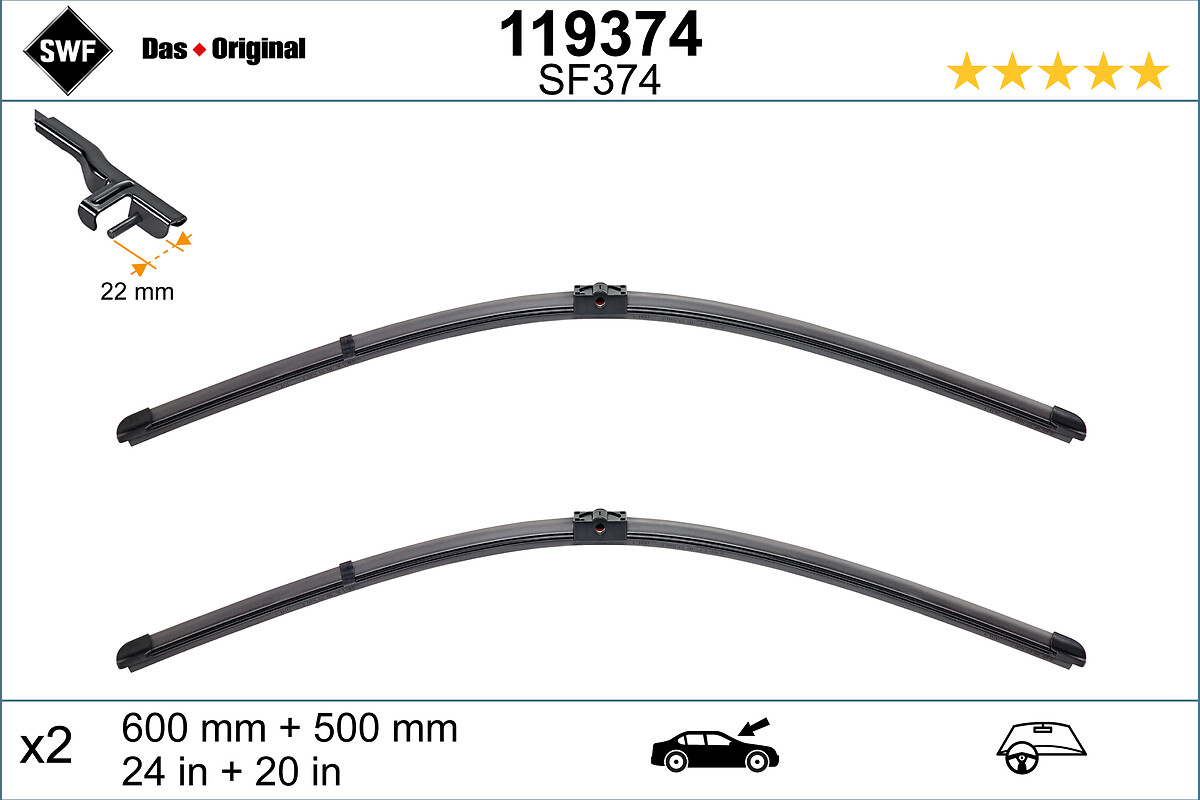 Wiper Blade - 119374 SWF