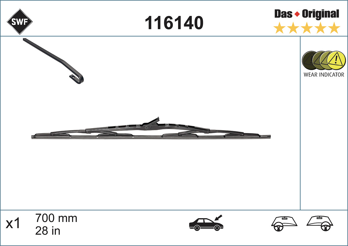 Wiper Blade - 116140 SWF