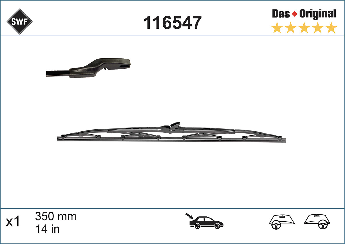 Wiper Blade - 116547 SWF
