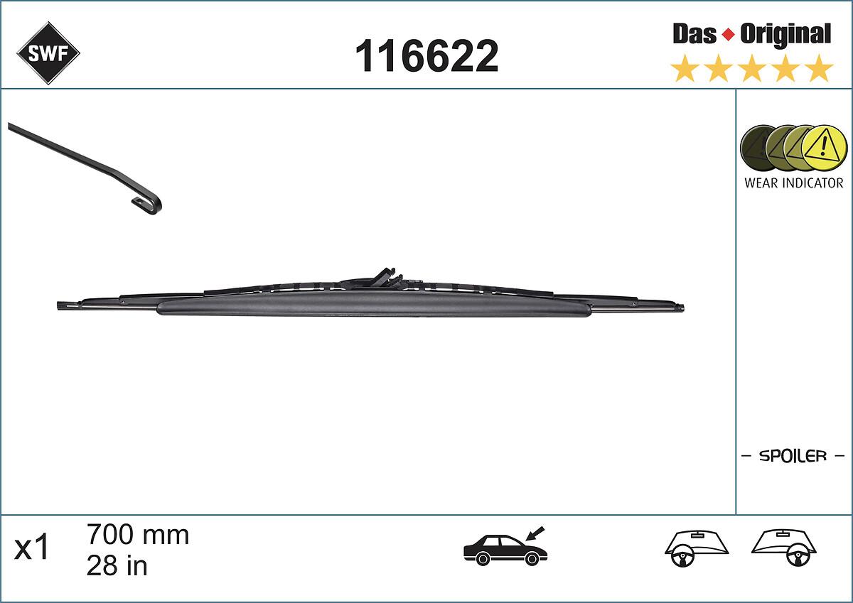 Wiper Blade - 116622 SWF