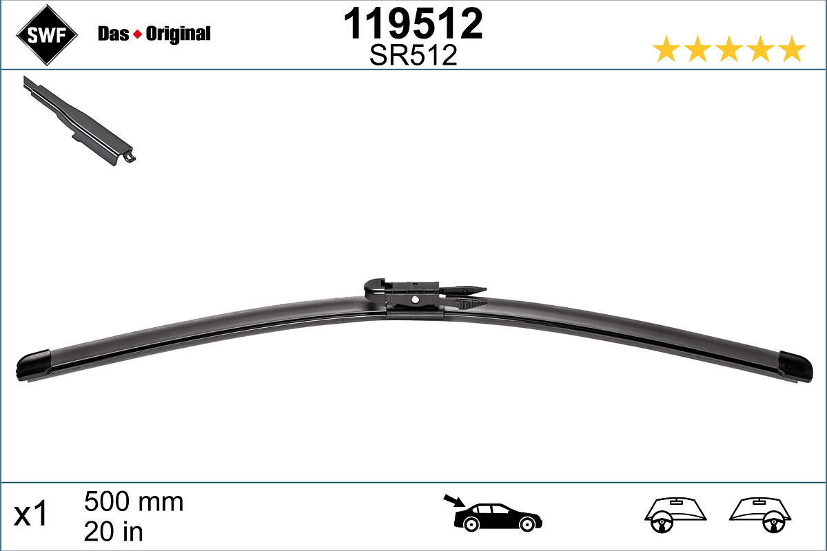 Wiper Blade - 119512 SWF