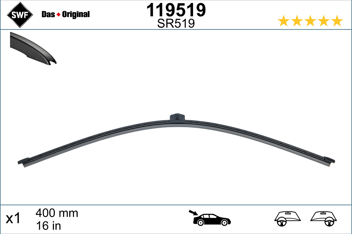 Wiper Blade - 119519 SWF