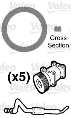 Seal, coolant tube - 509555 VALEO