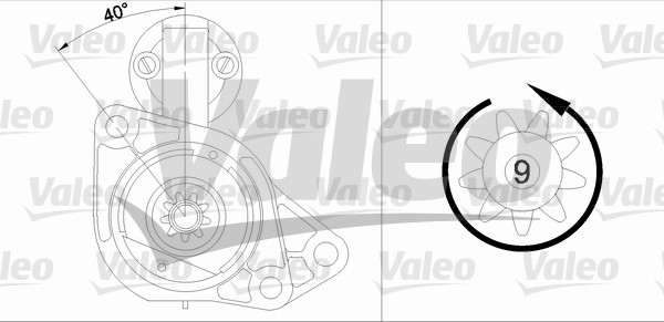 Starter - 458160 VALEO