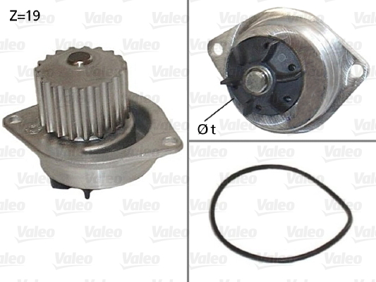 Pompa acqua - 506595 VALEO