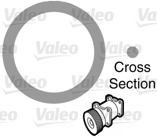 Seal, coolant tube - 509154 VALEO