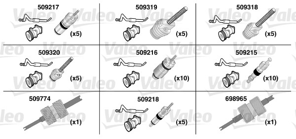 O žiedų remonto komplektas - 509735 VALEO