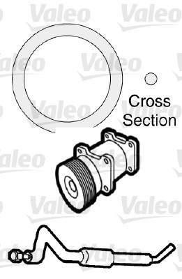 Guarnizione, Condotto d. refrigerante - 509740 VALEO