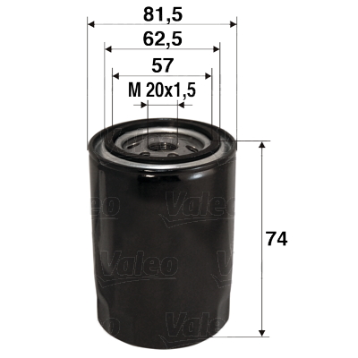 Filtro olio - 586017 VALEO