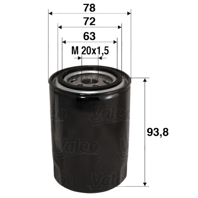 Filtro olio - 586080 VALEO