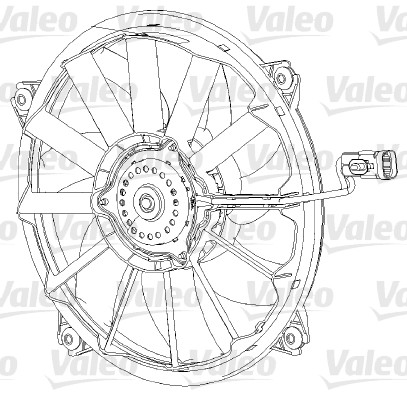 Fan, radiator - 696091 VALEO