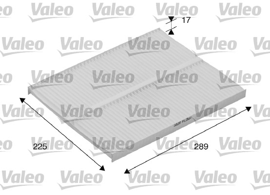 Filter, interior air - 698167 VALEO