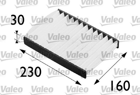 Filter, interior air - 698255 VALEO