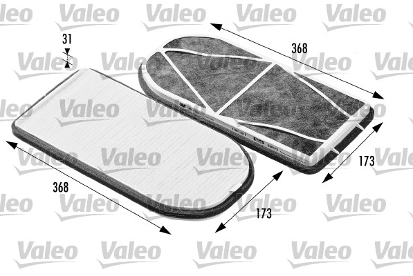 Filtro, Aria abitacolo - 698470 VALEO