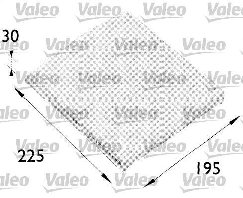 Filtro, Aria abitacolo - 698512 VALEO