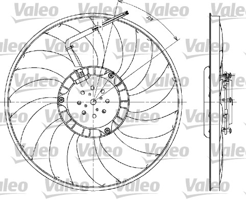 Fan, radiator - 698610 VALEO
