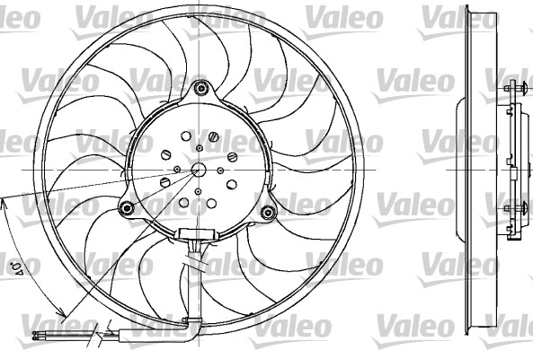 Fan, radiator - 698611 VALEO