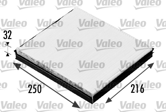 Filter, interior air - 698685 VALEO