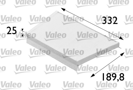 Filter, interior air - 698700 VALEO