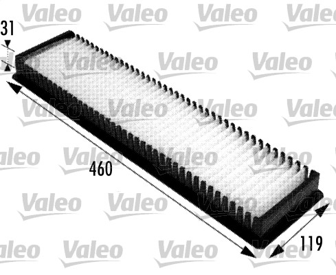 Filter, interior air - 698724 VALEO