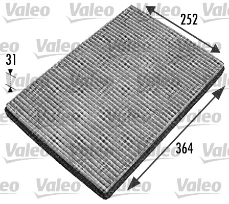 Filter, interior air - 698744 VALEO