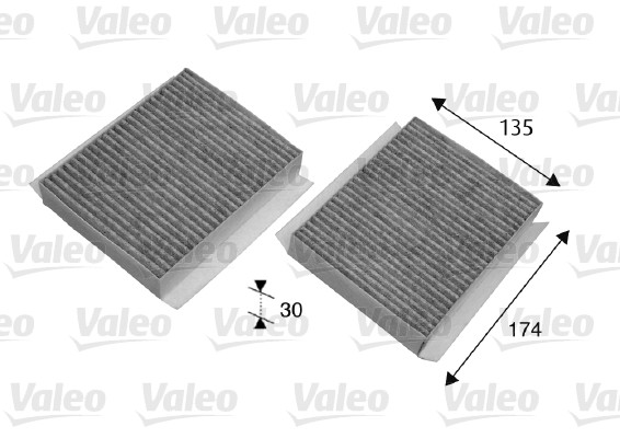 Filtro, Aria abitacolo - 698747 VALEO