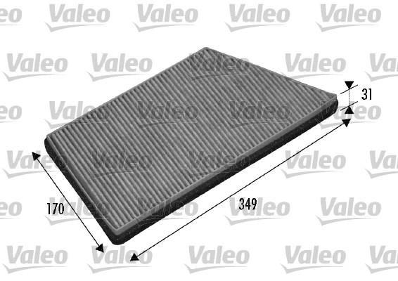Filter, interior air - 698749 VALEO