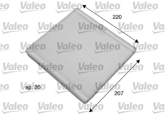 Filter, interior air - 698769 VALEO