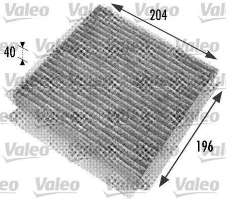 Filter, interior air - 698774 VALEO