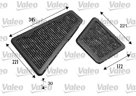Filter, interior air - 698793 VALEO
