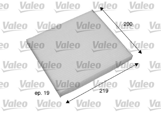 Filter, interior air - 698795 VALEO