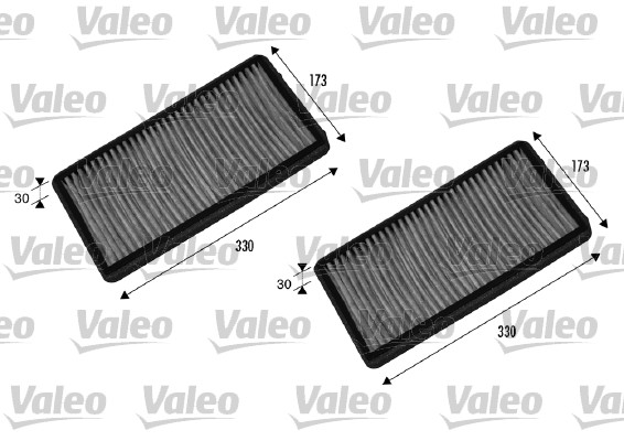 Filter, interior air - 698857 VALEO