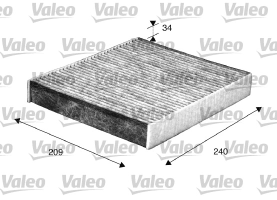 Filter, interior air - 698883 VALEO