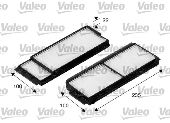 Filter, interior air - 698892 VALEO