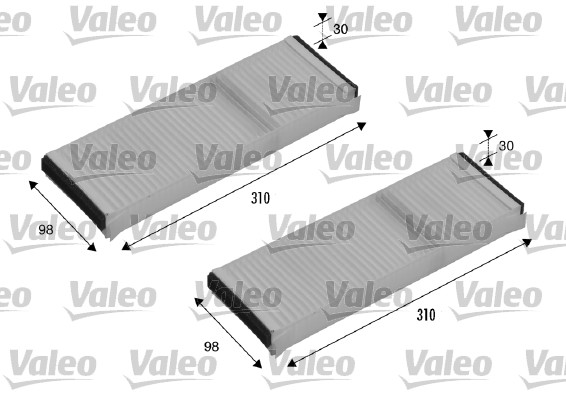 Filter, interior air - 715500 VALEO