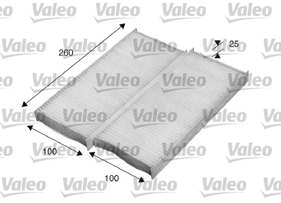 Filter, interior air - 715520 VALEO