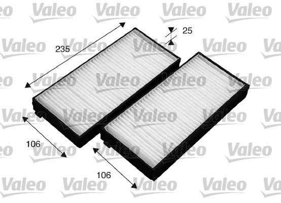 Filtro, Aria abitacolo - 715523 VALEO