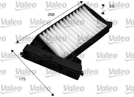 Filter, interior air - 715528 VALEO