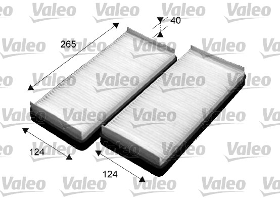 Filter, interior air - 715531 VALEO