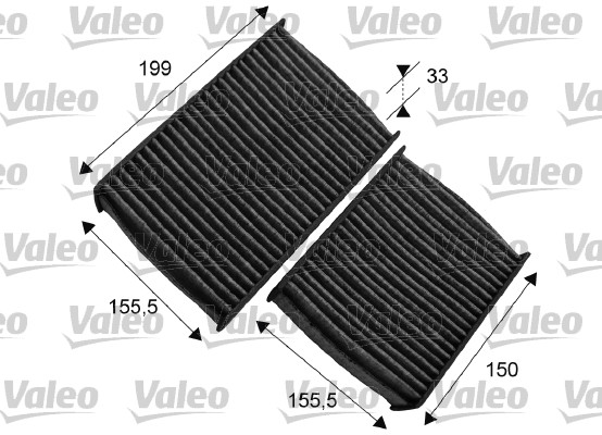 Filter, interior air - 715557 VALEO