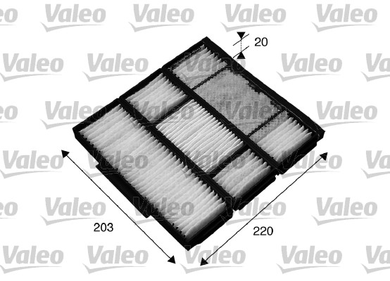 Filter, interior air - 715565 VALEO
