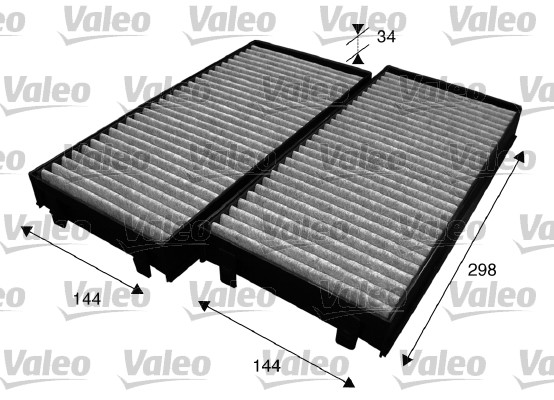 Filtro, Aria abitacolo - 715584 VALEO