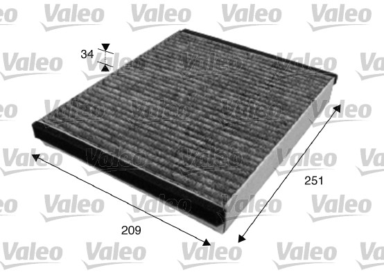 Filter, interior air - 715628 VALEO