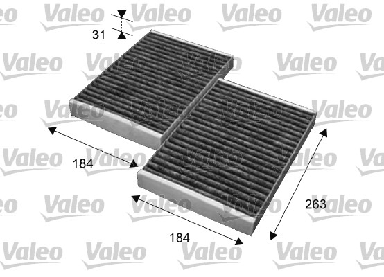 Фильтр, воздух во внутренном пространстве - 715643 VALEO