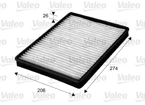 Filter, interior air - 715654 VALEO