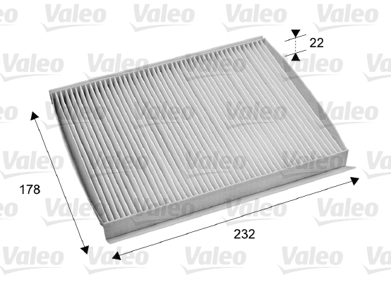 Filter, interior air - 715686 VALEO