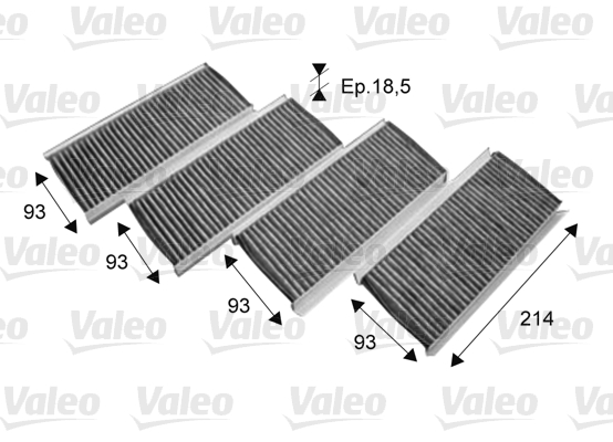 Filter, interior air - 715712 VALEO
