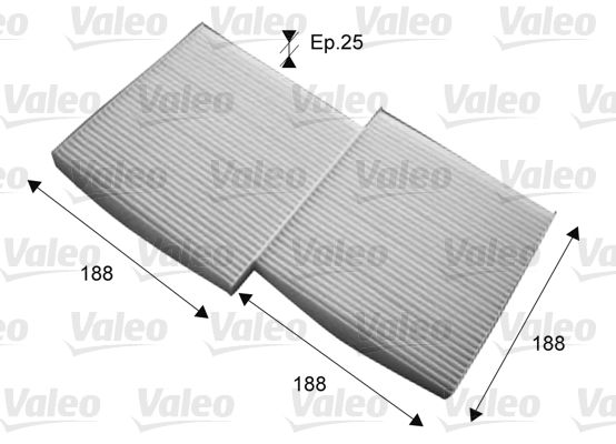 Filtro, Aria abitacolo - 715714 VALEO